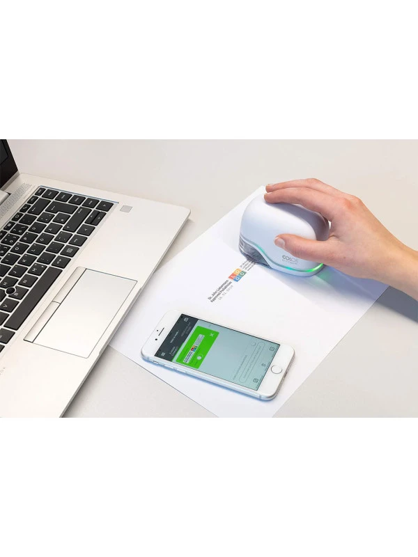 COLOP e-mark® Portable Handheld Mobile Printer – Full-Colour Inkjet Marking Device with App Control and Multi-Surface Printing + FREE BAG