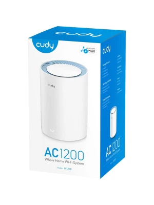 Cudy AC1200 Mesh WiFi System, Range Extender, VPN, DNS over TLS, IPv6, DDNS, M1200 1 Pack