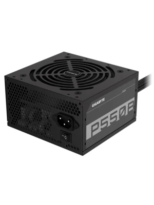 Gigabyte GP-P550B 550W 80 Plus Bronze Power Supply, Active PFC(>0.9 Typical), 120mm Silent Hydraulic Bearing (HYB) Fan, Intel ATX 12V v2.31 Form Factor, Single +12V Rail, Flat Cables