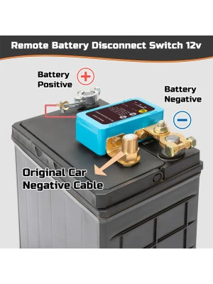 Intelligence Protector for Battery, Upgrade Smart Voltage Car Kill Switch Anti-Theft, Prevent Battery Drain