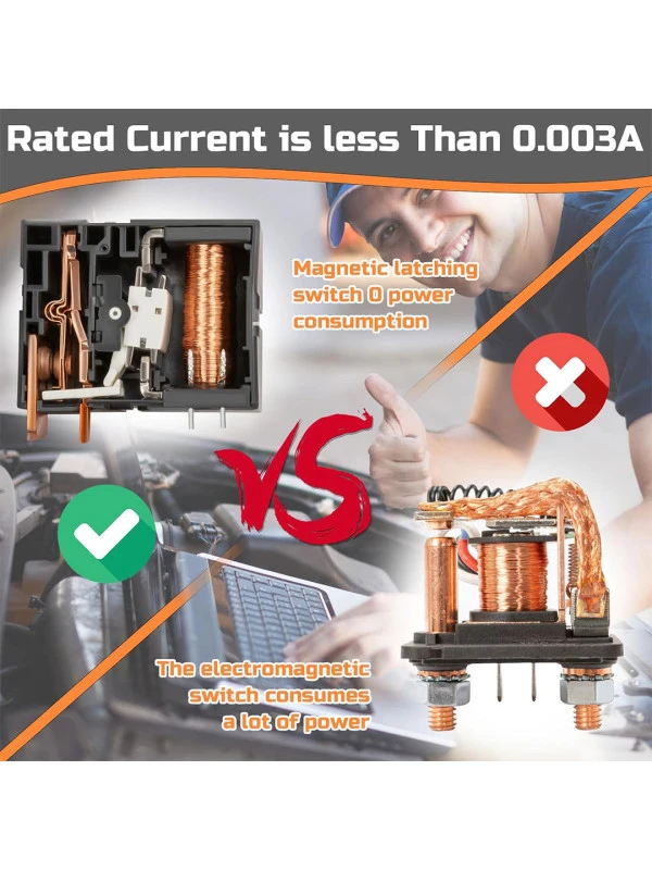 Intelligence Protector for Battery, Upgrade Smart Voltage Car Kill Switch Anti-Theft, Prevent Battery Drain