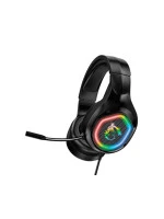 MSI DH20 Wired Gaming Headset, Adjustable Lightweight Design, Volume Inline Controls, Glasses-Friendly Ear Cups, 3.5mm Audio Jack, PC/Mac/PS4/Xbox, Black, large