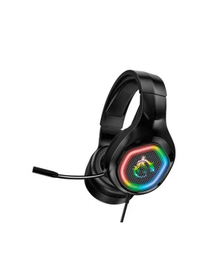 MSI DH20 Wired Gaming Headset, Adjustable Lightweight Design, Volume Inline Controls, Glasses-Friendly Ear Cups, 3.5mm Audio Jack, PC/Mac/PS4/Xbox, Black, large