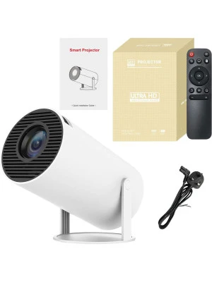 4K Ultra HD Portable Projector with Highlight Lens, LED SOURCE