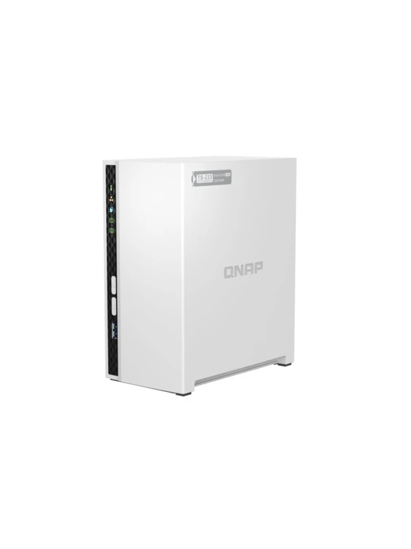 QNAP TS-233- 2 Bay Affordable Desktop NAS with ARM Cortex-A55 Quad-core Processor