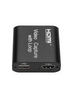 HDMI Video Capture Device With Loop Out Video Capture Card, HDMI Game Capture HDMI To USB For Game Record Live Streaming Broadcast