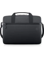 Dell 14-16 EcoLoop Essential Briefcase - CC3624 - Zippered Front Pocket, Luggage Pass-Through, Lightweight with Adjustable Shoulder Strap - Black
