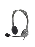 Logitech H110 Wired Headphones With Mic, Stereo With Noise-Cancelling,3.5-Mm Dual Audio Jack