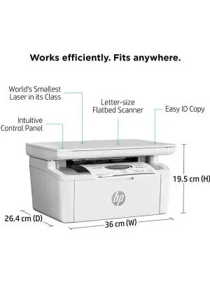 HP LaserJet MFP M141A – Wired 3-in-1 Mono Laser Printer | Print/Scan/Copy