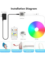 RGB Led Neon Light 24W  12V 5m IP67