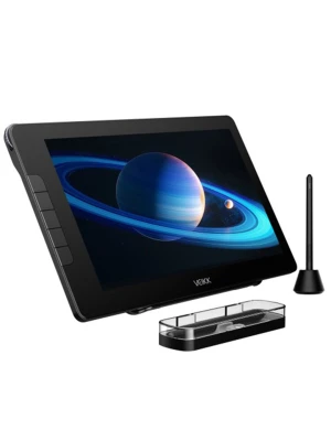 Veikk Studio 16 Pen Display with Stand and Two Pens.  15.6'' AG&AF IPS FHD Screen