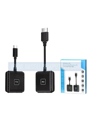 Wireless HDMI Transmitter & Receiver Kit 50M | 1080P 60Hz, USB-C Plug & Play Screen Mirroring 