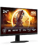 AOC Gaming Monitor 24G4HRE 23.8" FHD Fast IPS Gaming Monitor – 200Hz, 1ms, 0.3ms MPRT, G-SYNC Compatible, HDR10