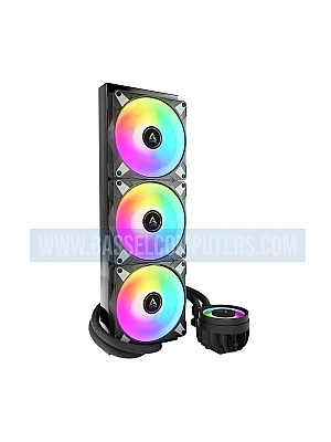 ARCTIC Liquid Freezer III 420 A-RGB Black | 420mm AIO CPU Liquid Cooler, Triple 140mm ARGB Fans