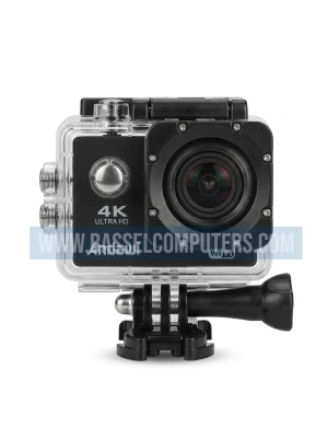 Andowl 4K WiFi Action Camera - 30m Waterproof with Full Accessories Kit