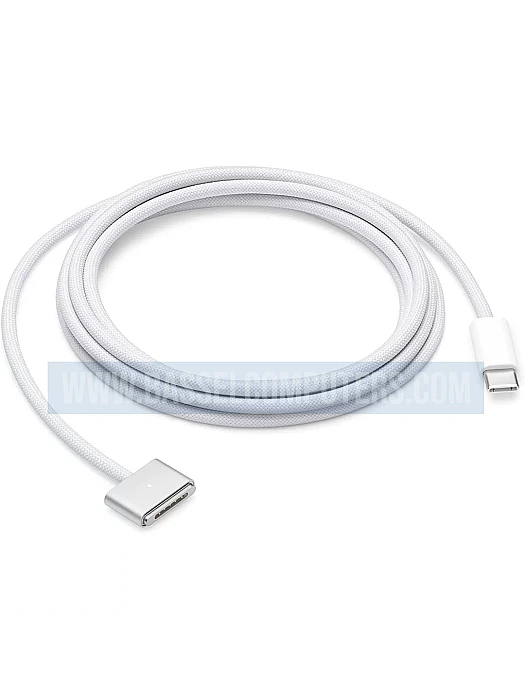 Apple USB-C to MagSafe 3 Cable 2m, Original Woven Charging Cable - White