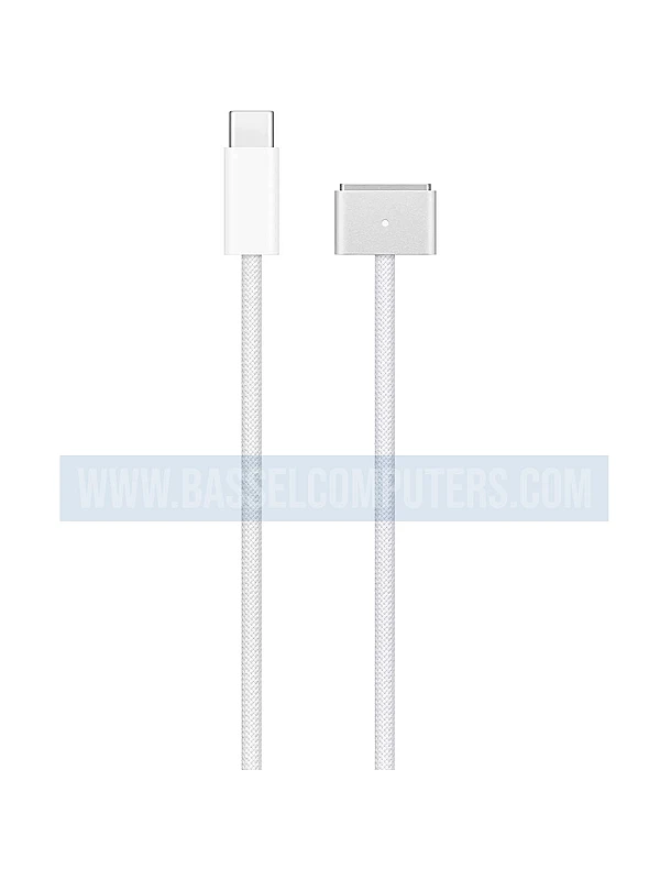 Apple USB-C to MagSafe 3 Cable 2m, Original Woven Charging Cable - White
