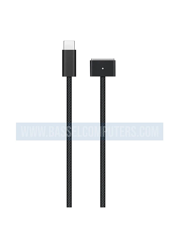 Apple USB-C to MagSafe 3 Cable 2m, Original Woven Charging Cable - Black