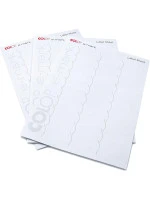 COLOP e-mark A4 Label Sheets – 300 Precision-Cut Adhesive Labels (48 x 18 mm)
