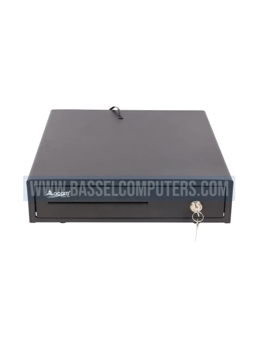 OCOM Small Electronic Cash Drawer RJ11 | Heavy-Duty POS Cash Register Drawer | 37 × 33.5 cm