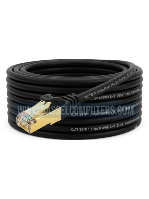 CAT7 20M LAN Ethernet Cable SSTP Outdoor | 10Gbps 600MHz RJ45 Network Patch Cable Waterproof & UV Resistant