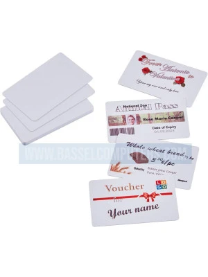 COLOP e-Mark PVC Plastic Business Cards for Multiline Tool – Double-Sided Printable Cards (85.5×54mm) Pack of 50