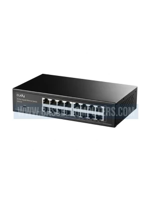 Cudy GS1016 16-Port Gigabit Ethernet Switch 10/100/1000Mbps Rack-Mount Managed Network Switch