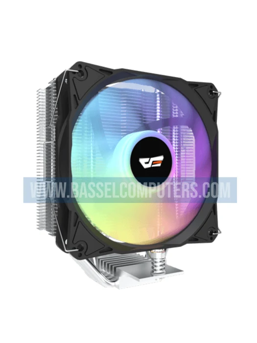 DarkFlash Storm Z4 V2 Tower CPU Air Cooler – 4 Heat Pipes, 120mm RGB Fan, Universal Intel & AMD Support
