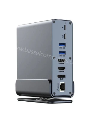 Docking Station Type-C Multi-Functional HUB Triple Display, 4K HDMI, Ethernet & 100W Power Delivery | 16-in-1