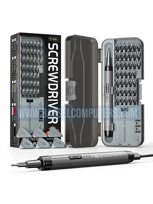 Electric Screwdriver Set TK-S001H – Rechargeable Precision Repair Tool Kit, 38 Bits