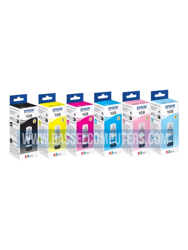 Epson EcoTank 108 Ink Bottle - Original Ink for Epson EcoTank Printers - 25$ Each