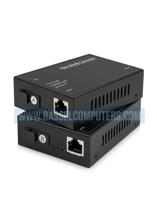 Pro-Link Gigabit Fiber Ethernet Media Converter 1Gbps SC | Single Mode TX1310/RX1550