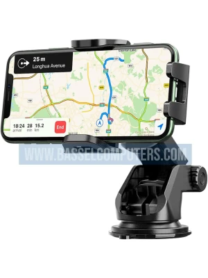 Hoco CA76 In-Car Phone Holder – Dashboard & Windshield Suction Mount, One-Hand Operation, Universal Smartphone Car Mount