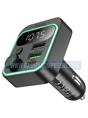 HOCO E85 Tiger 38W Car Charger PD20W QC3.0 | Bluetooth 5.4, FM Transmitter with USB Music Playback