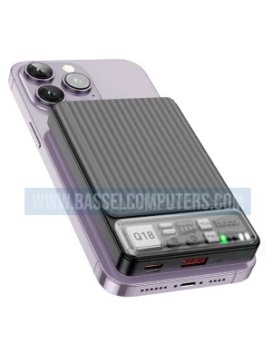 Hoco Q18 10000mAh Wireless Power Bank – 22.5W Fast Charging Portable Charger with Qi Wireless Charging