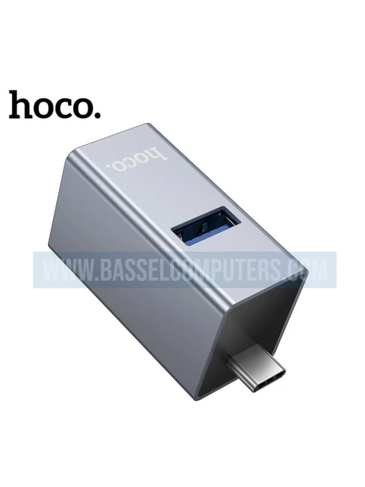HOCO 3-in-1 USB-C to USB 3.0 & Dual USB 2.0 Hub Converter