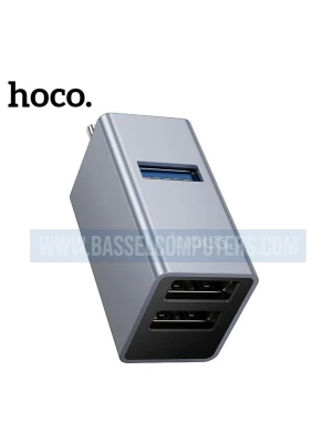 HOCO 3-in-1 USB-C to USB 3.0 & Dual USB 2.0 Hub Converter
