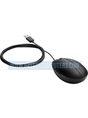 HP 320M Wired Optical Mouse | USB Plug & Play | Ergonomic Design | Black