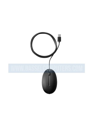 HP 320M Wired Optical Mouse | USB Plug & Play | Ergonomic Design | Black