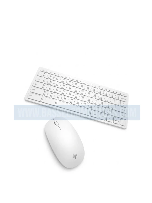 HP 910 Bluetooth Keyboard & Mouse Combo | Multi-Device Wireless Desktop Set | English / Arabic | White
