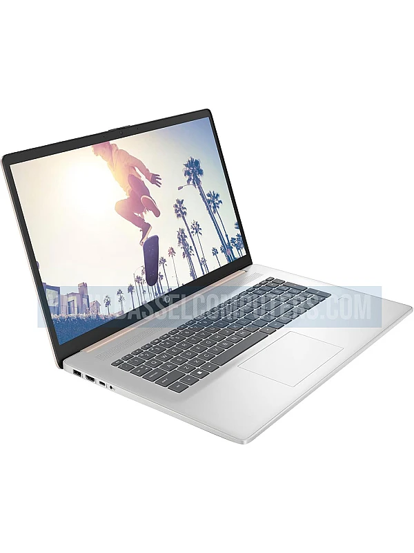 HP Notebook Laptop with Intel Core 3 100U, 8GB RAM, 256GB SSD - 17.3" diagonal HD + Led Display, Fingerprint |ROSE GOLD - (CR)