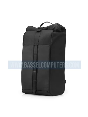 HP Pavilion Rolltop Black Backpack, Laptop Backpack Water-Resistant - Travel Bag