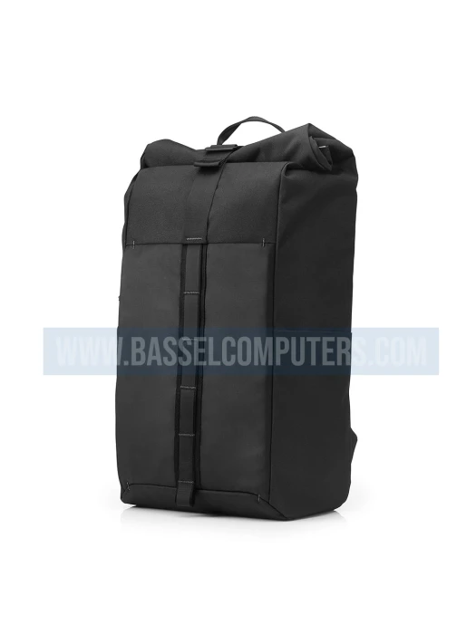 HP Pavilion Rolltop Black Backpack, Laptop Backpack Water-Resistant - Travel Bag