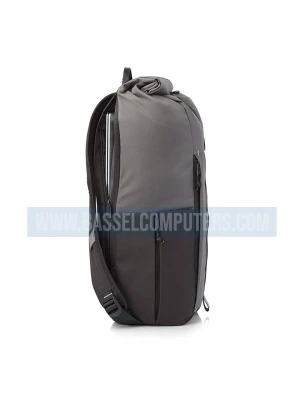 HP Pavilion Rolltop Grey Backpack, Laptop Backpack Water-Resistant - Travel Bag