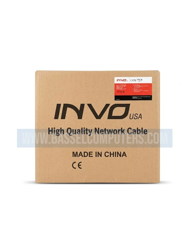 INVO Cat6 Outdoor UTP Ethernet Cable 305m 23AWG CCA High-Speed LAN Network Cable