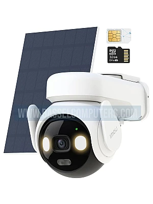 IMOU AOV PT 5MP 3K 4G LTE & Wi-Fi Outdoor Camera with 5W Solar Panel – 24/7 AOV Recording, 10,000mAh Battery