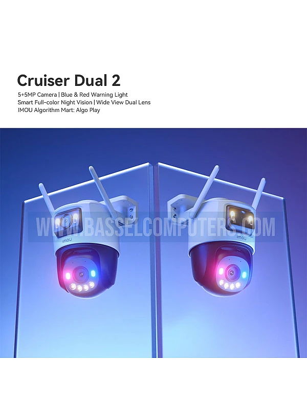 IMOU Cruiser Dual 2 10MP Outdoor Wi-Fi Smart Camera – Dual 5MP Lenses, PTZ, Full-Color Night Vision