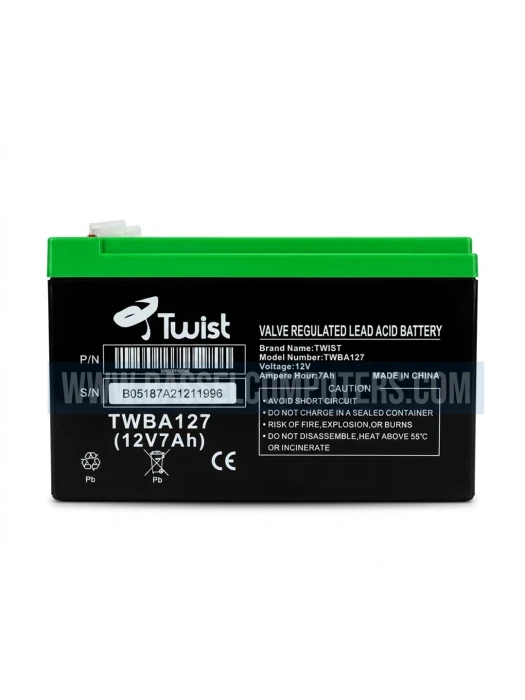 Twist 12V 7Ah Rechargeable Sealed Lead Acid Battery
