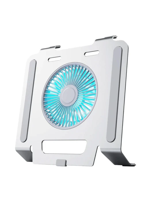 Aluminum Laptop Cooling Stand with Electrical Fan 3 Speeds 