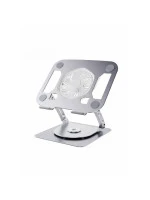 V6.1 Carbon Steel Laptop Stand with Magnetic Electric Cooling Fan – 360° Rotating